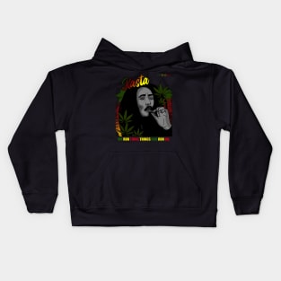 Rasta Man Catching A Vibes, Rasta Kids Hoodie